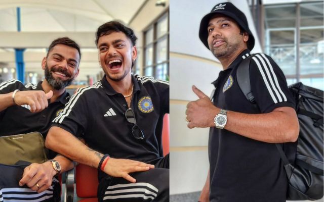 Virat Kohli, Ishan Kishan And Rohit Sharma (Image Credit- Instagram)