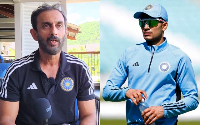 Vikram Rathour and Shubman Gill. (Image Source: BCCI)