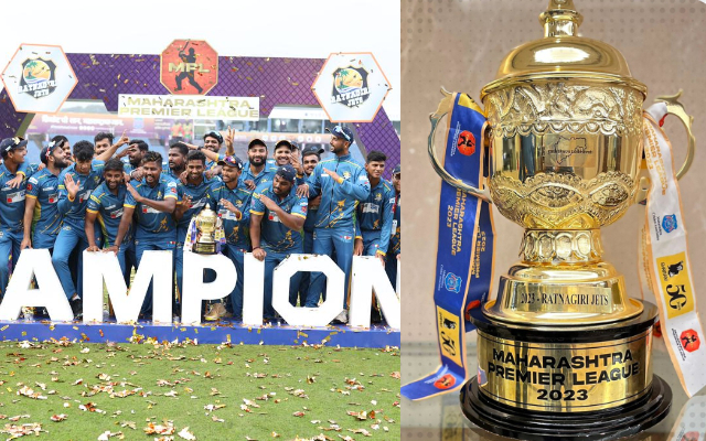 Ratnagiri Jets and MPL Trophy. (Image Source: Twitter)
