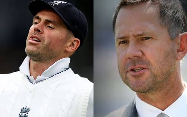 James Anderson and Ricky Ponting (Pic Source-Twitter)