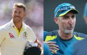 David Warner and Jason Gillespie (Pic Source-Twitter)