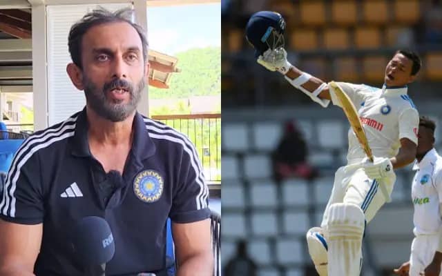 Vikram Rathour and Yashasvi Jaiswal (Pic Source-Twitter)