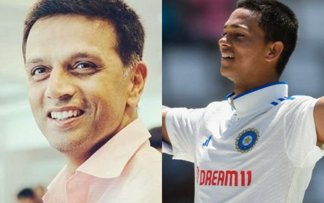 Rahul Dravid And Yashasvi Jaiswal (Photo Source: Twitter)