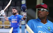 Virat Kohli and Curtly Ambrose (Pic Source-Twitter)