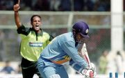 Naved-ul-Hasan and Virender Sehwag. (Image Source: AFP)