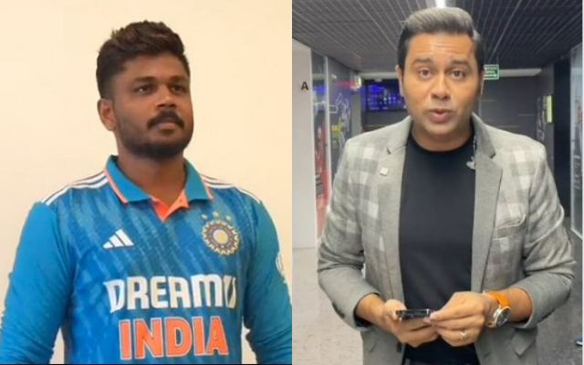 Sanju Samson and Aakash Chopra (Image Credit- Twitter)