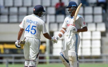 Rohit Sharma and Yashasvi Jaiswal. (Image Source: Getty Images)