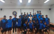 Anil Kumble with Under-19 Players (Photo Source: Twitter)