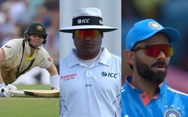 Steve Smith Nitin Menon Virat Kohli (Photo Source: Twitter)