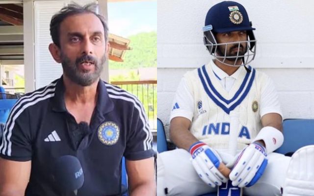 Vikram Rathour Ajinkya Rahane (Photo Source: Twitter)