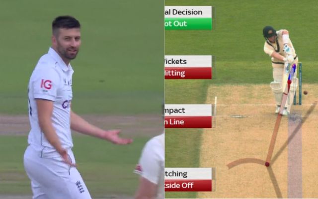 Mark Wood Steve Smith (Photo Source: Twitter)