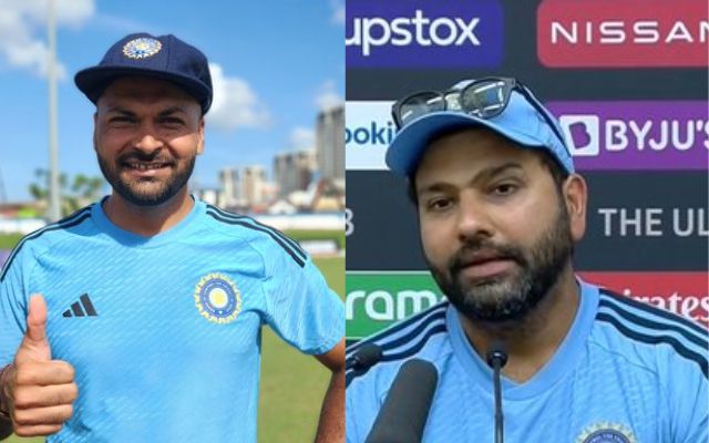 Mukesh Kumar Rohit Sharma (Photo Source: Twitter)