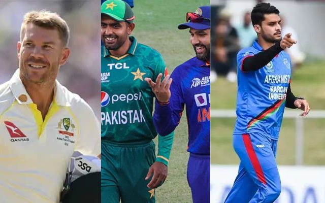 David Warner Babar Azam Rohit Sharma Naveen Ul Haq (Photo Source: Twitter)