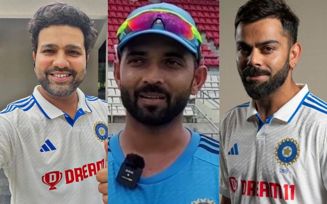 Rohit Sharma Ajinkya Rahane Virat Kohli (Photo Source: Twitter)