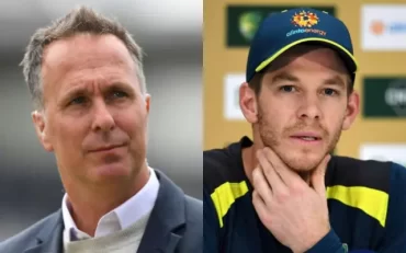 Michael Vaughan And Tim Paine (Photo Source: Twitter)