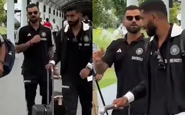 infoVirat Kohli and Jasprit Bumrah. (Photo Source: Twitter)