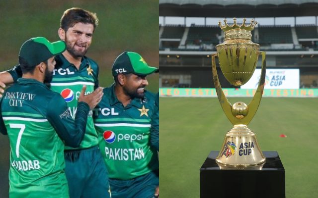 Pakistan Team and Asia Cup. (Image Source: Twitter)