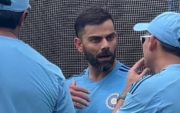 Virat Kohli and Ajit Agarkar (Pic Source-Twitter)