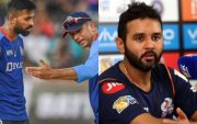 Hardik Pandya, Rahul Dravid and Partiv Patel (Pic Source-Twitter)