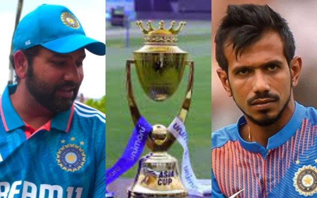 Rohit Sharma and Yuzvendra Chahal. (Image Source: Twitter)