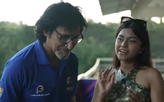 Ramiz Raja and Yohani. (Image Source: Twitter)