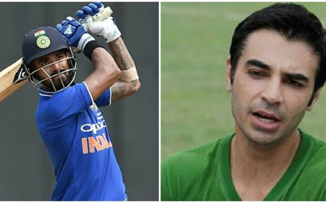 KL Rahul and Salman Butt. (Image Source: Twitter)