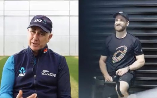 Gary Stead and Kane Williamson. (Image Source: NZC Twitter)