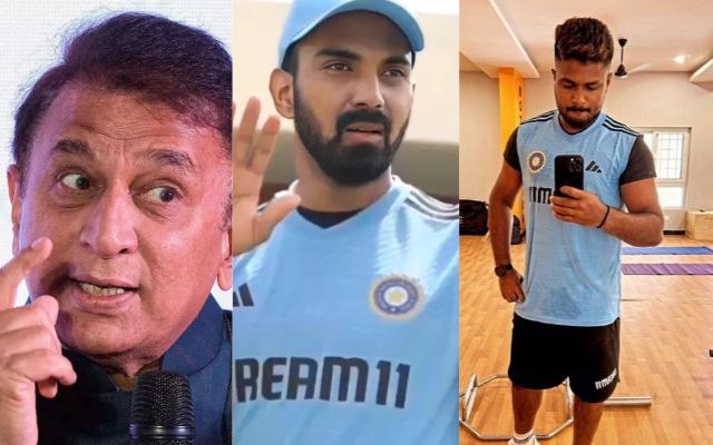 Sunil Gavaskar KL Rahul Sanju Samson (Photo Source: Twitter)