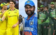 Pat Cummins, Rohit Sharma and Pakistan Team. (Image Source: Getty Images)