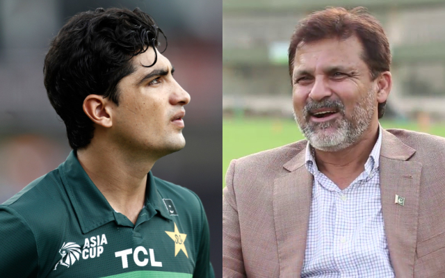 Naseem Shah and Moin Khan. (Image Source: Getty Images/YouTube)