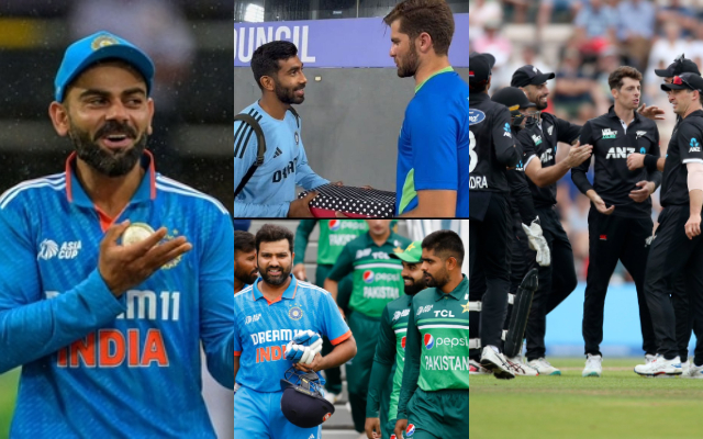 Virat Kohli, Bumrah-Shaheen, India v Pakistan and New Zealand. (Image Source: Twitter/Getty Images)