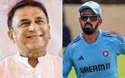 Sunil Gavaskar and KL Rahul. (Image Source: BCCI)
