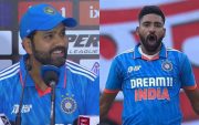 Rohit Sharma and Mohammed Siraj. (Image Source: Getty Images)
