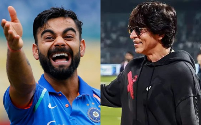 ShahRukh Khan and Virat Kohli (Image Credit- Twitter)