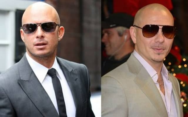 Herschelle Gibbs and Pitbull (Pic Source-Twitter)