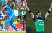 Rohit Sharma and Shaheen Afridi (Pic Source-Twitter)
