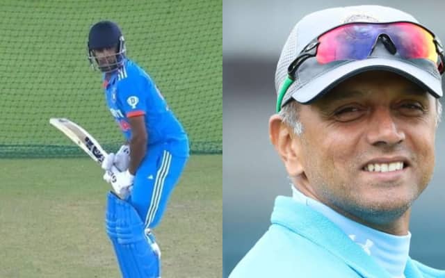 Ravichandran Ashwin and Rahul Dravid (Pic Source-Twitter)