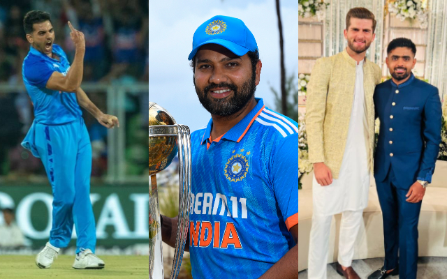 Deepak Chahar, Rohit Sharma, Babar Azam-Shaheen Afridi. (Image Source: Getty Images/X)
