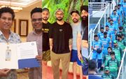 Sachin Tendulkar Jay Shah Virat Kohli IND vs PAK (Photo Source: Twitter)
