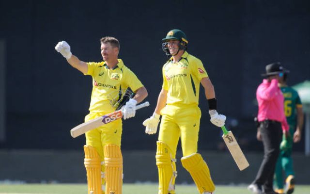 David Warner & Marnus Labuschagne (Photo by Charle Lombard/Gallo Images/Getty Images)