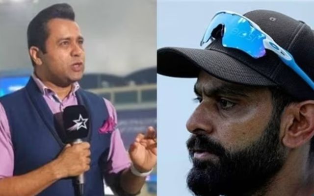 Mohammad Hafeez & Aakash Chopra (Pic Source-Twitter)