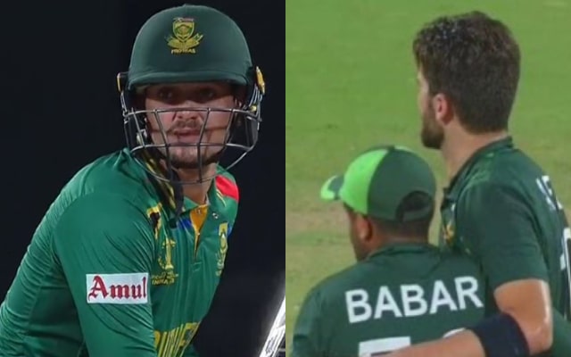 Quinton de Kock and Shaheen Afridi. (Image Source: X)