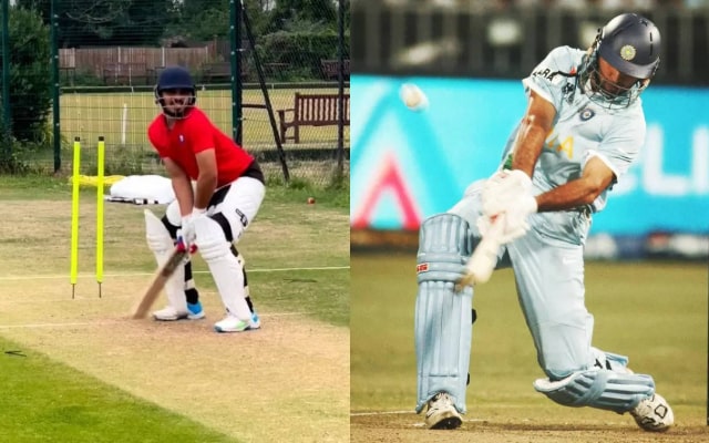 Ashutosh Sharma and Yuvraj Singh. (Image Source: Twitter/X)