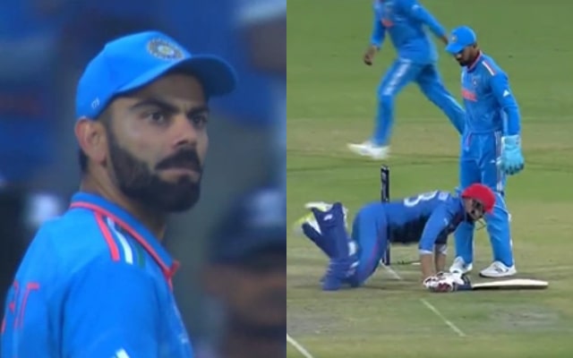 Virat Kohli and Naveen-ul-Haq. (Image Source: Twitter/X)