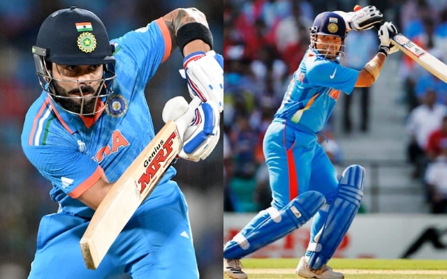Virat Kohli and Sachin Tendulkar. (Image Source: Getty Images)