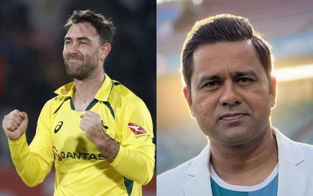 Glenn Maxwell and Aakash Chopra (Pic Source-Twitter)