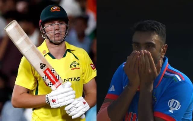 Cameron Green and Ravi Ashwin (Pic Source-Twitter)