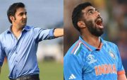 Guatam Gambhir and Jasprit Bumrah (Pic Source-Twitter)