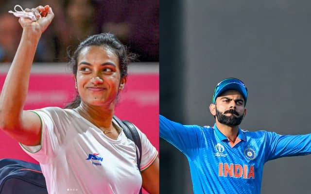 PV Sindhu and Virat Kohli (Pic Source-Twitter)