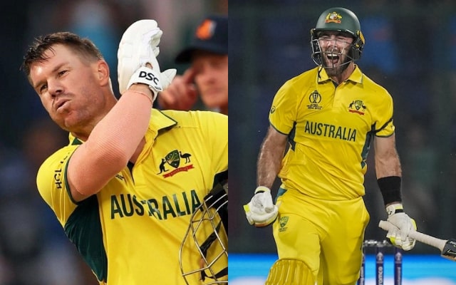 David Warner and Glenn Maxwell. (Image Source: Getty Images)